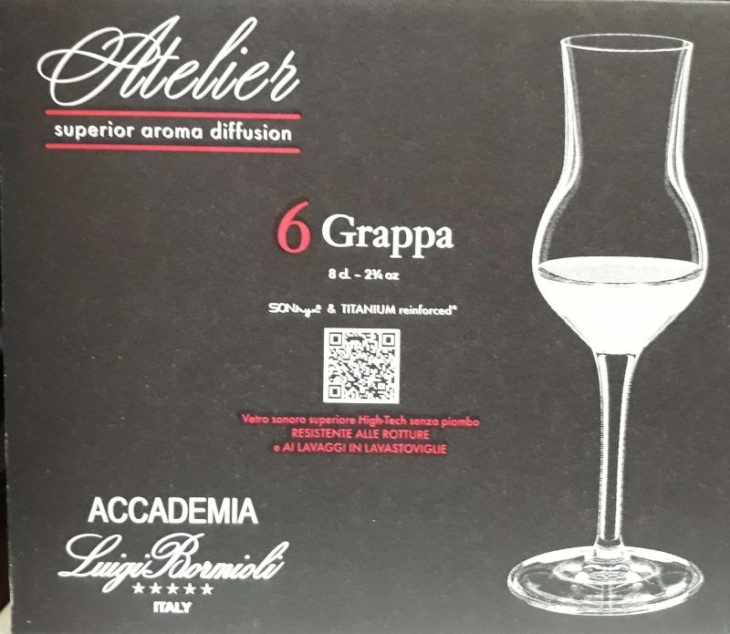 Luigi Bormioli Atelier Grappa pohár 8 cl, 6 db, 198857