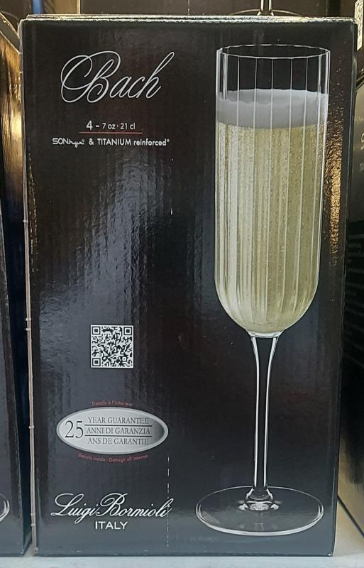 Luigi Bormioli Bach pezsgős pohár 21cl, 4db