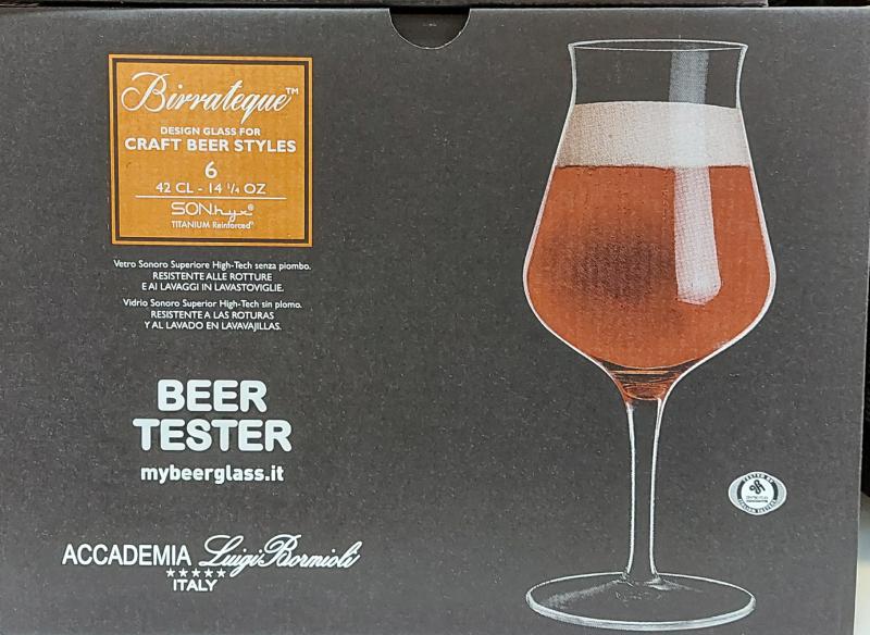 Luigi Bormioli Birrateque Beer Tester, sörös pohár, 42 cl, 6 db
