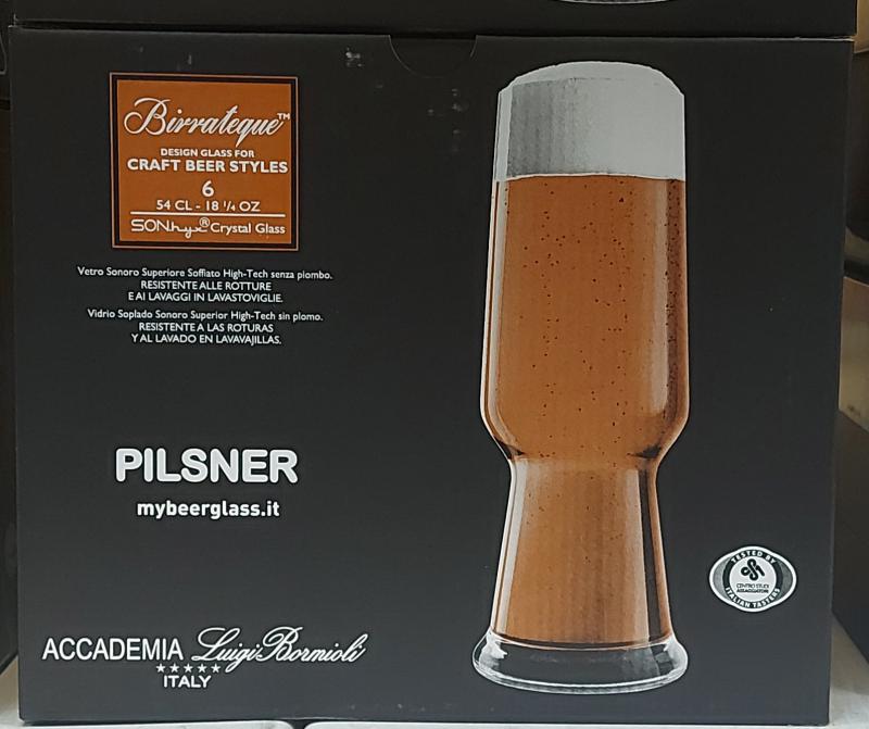 Luigi Bormioli Birrateque Pilsner pohár, 54 cl, 6 db, 198924