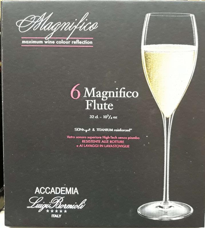 Luigi Bormioli Magnifico pezsgős flőte, 32 cl, 6 db, 198155