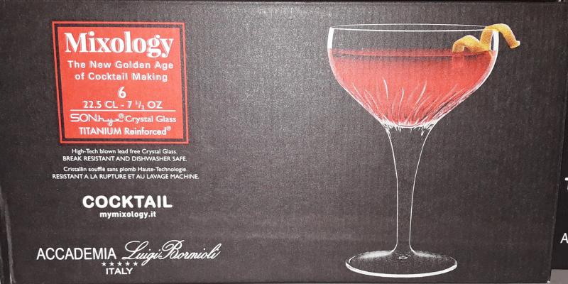 Luigi Bormioli Mixology Cocktail talpas kehely készlet, 22,5 cl, 6 db, 198891