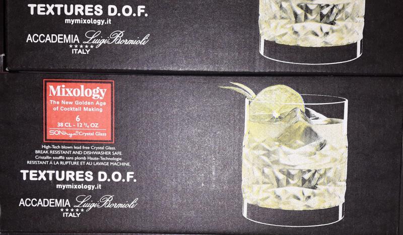 Luigi Bormioli Mixology Textures whiskys pohár készlet, 38 cl, 6 db, 198894