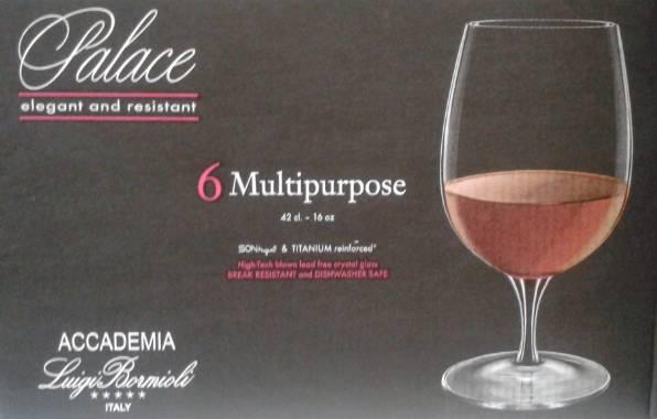 Luigi Bormioli Palace Multipurpose talpas pohár, 42 cl, 6 db, 198148