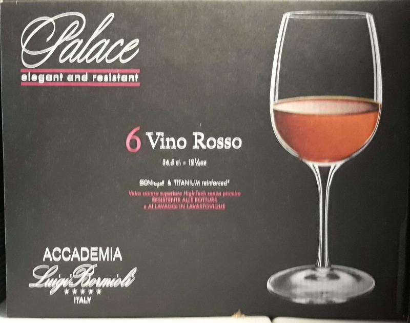 Luigi Bormioli Palace Vino Rosso talpas vörösboros pohár, 36,5 cl, 6 db, 198213