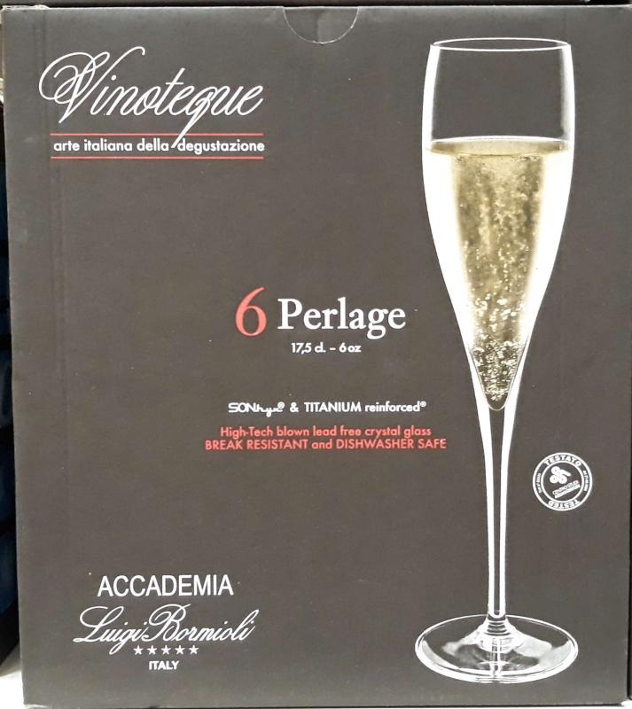 LUIGI BORMIOLI VINOTEQUE PERLAGE pezsgős pohár, 17,5 cl, 6 db, 198123
