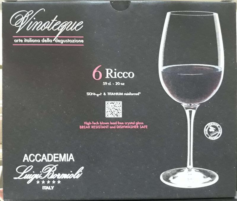 LUIGI BORMIOLI VINOTEQUE RICCO vörösboros, 59 cl, 6 db, 198127