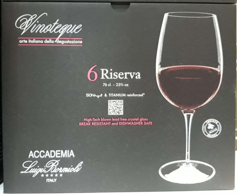 LUIGI BORMIOLI VINOTEQUE RISERVA vörösboros, 76 cl, 6 db, 198130