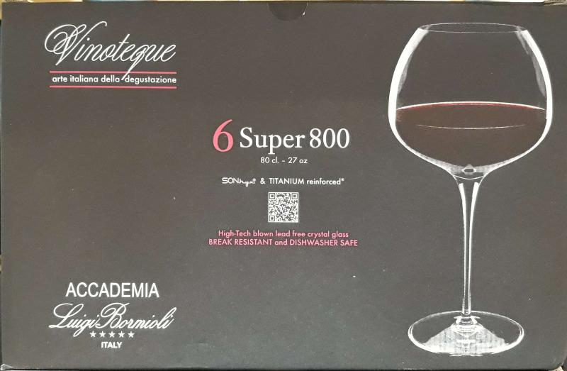 LUIGI BORMIOLI VINOTEQUE SUPER 800 vörösboros pohár, 80 cl, 6 db, 198145