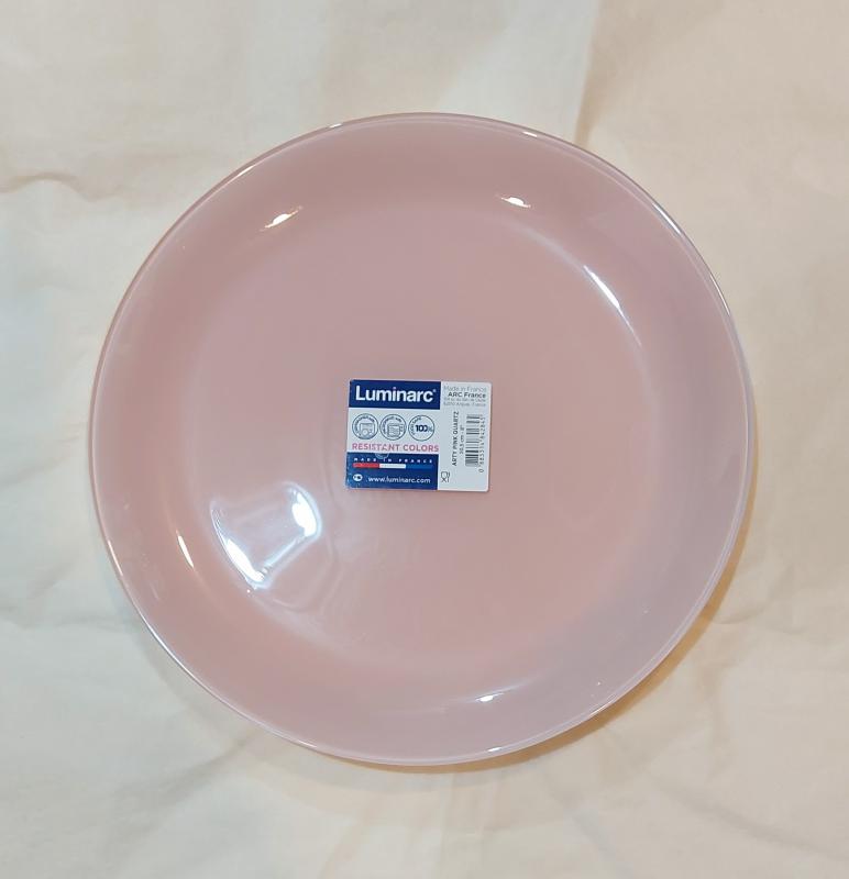 Luminarc Arty desszert tányér 20,5 cm, Pink Quartz (rózsaszín), Q3129