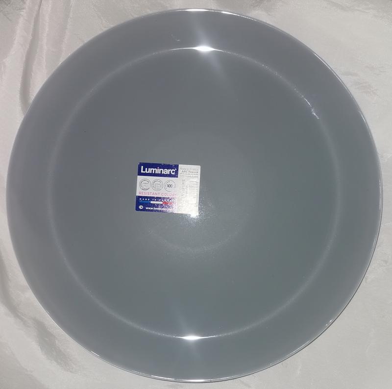 Luminarc Arty lapos tányér 26 cm, Brume (szürke), N4142