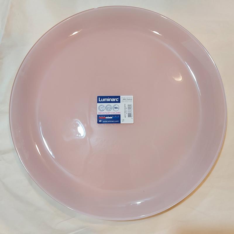 Luminarc Arty lapos tányér 26 cm, Pink Quartz (rózsaszín), Q2944