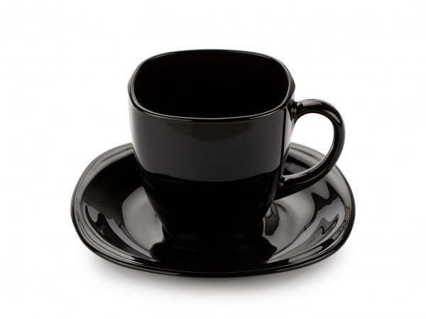 Luminarc Carine 6 személyes fekete teás készlet, 22 cl, 503119