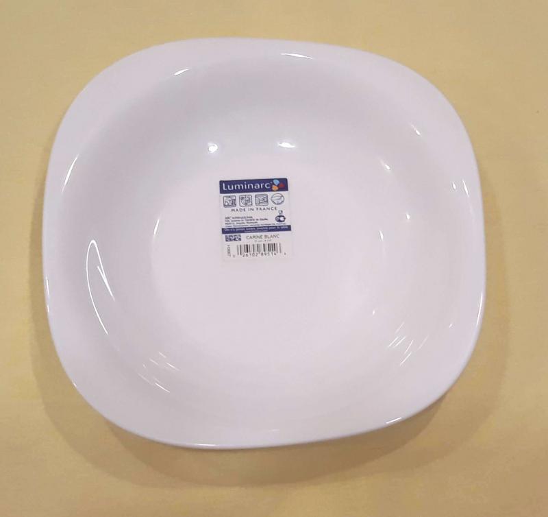 LUMINARC CARINE fehér mély tányér 21 cm, 1db