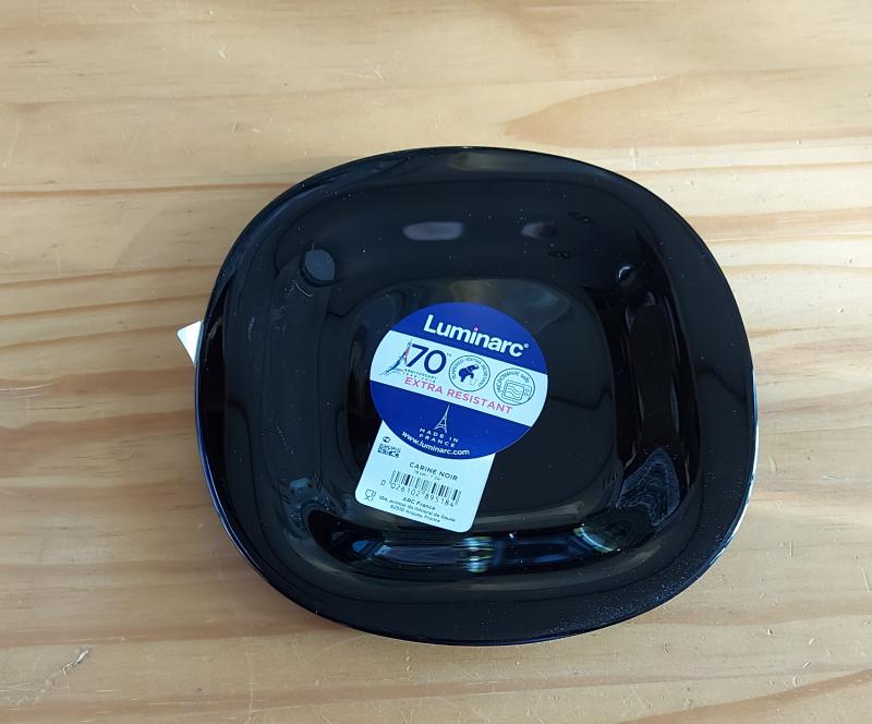 LUMINARC CARINE fekete desszert tányér 19 cm, 1db
