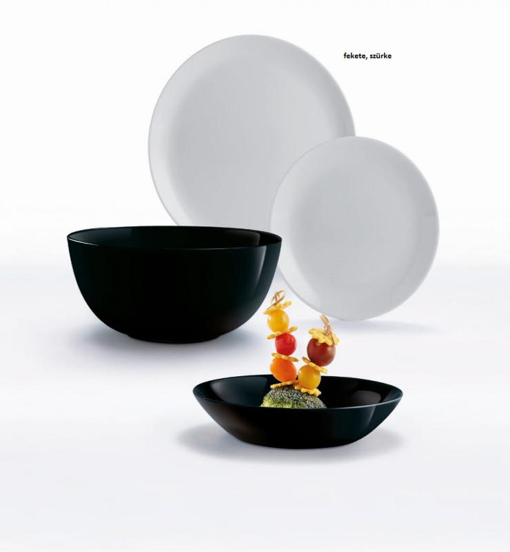 Luminarc DIWALI FEKETE-SZÜRKE étkészlet 19 db