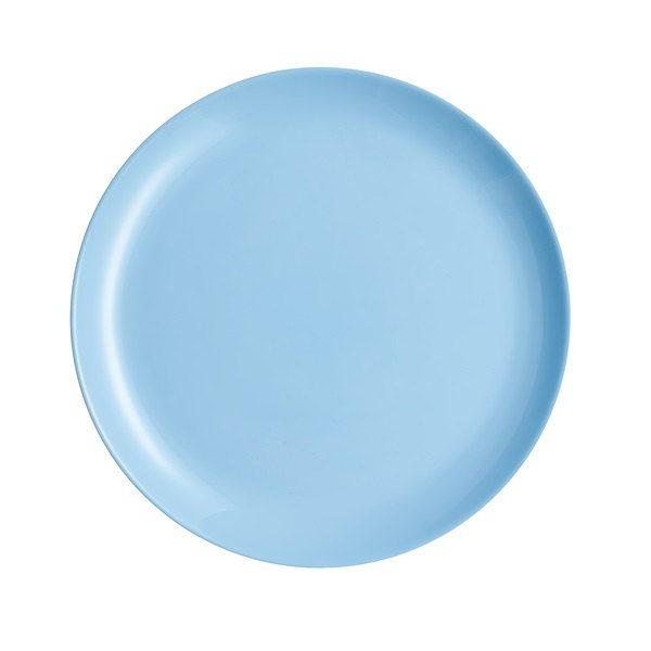 Luminarc DIWALI LIGHT BLUE (v.kék) lapos üveg tányér 27 cm, 1 db