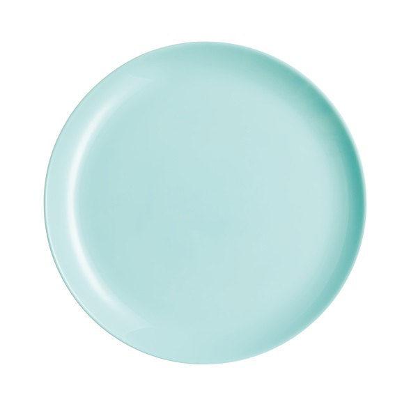 Luminarc DIWALI LIGHT TURQUOISE (v.türkíz) lapos tányér 27 cm, üveg, 1 db