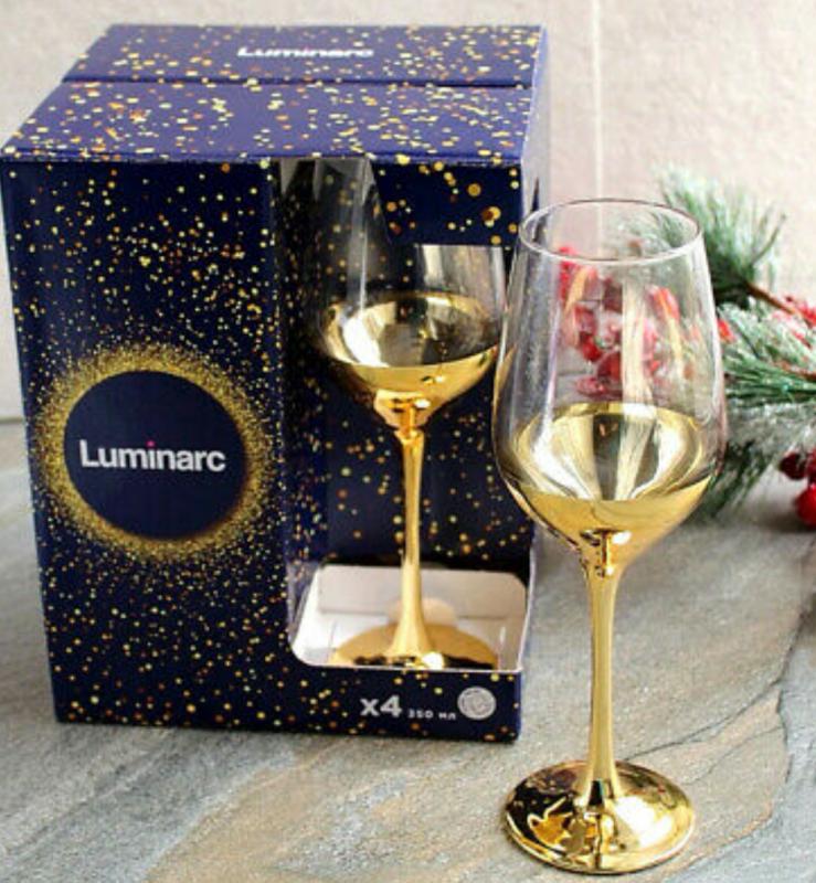 Luminarc Electric Gold talpas pohár, 35 cl, 4 db
