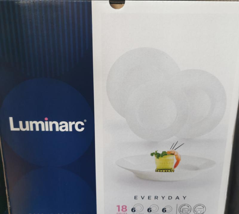 Luminarc Every Day 18 részes étkészlet, üveg, kerek, 502691