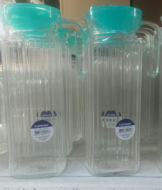 Luminarc Keep 'N' Box 1,1 liter, hűtőkancsó zöld tetővel, 500481