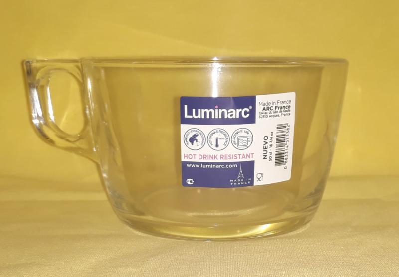Luminarc Nuevo trans. jumbo bögre, üveg, 50 cl, 500059