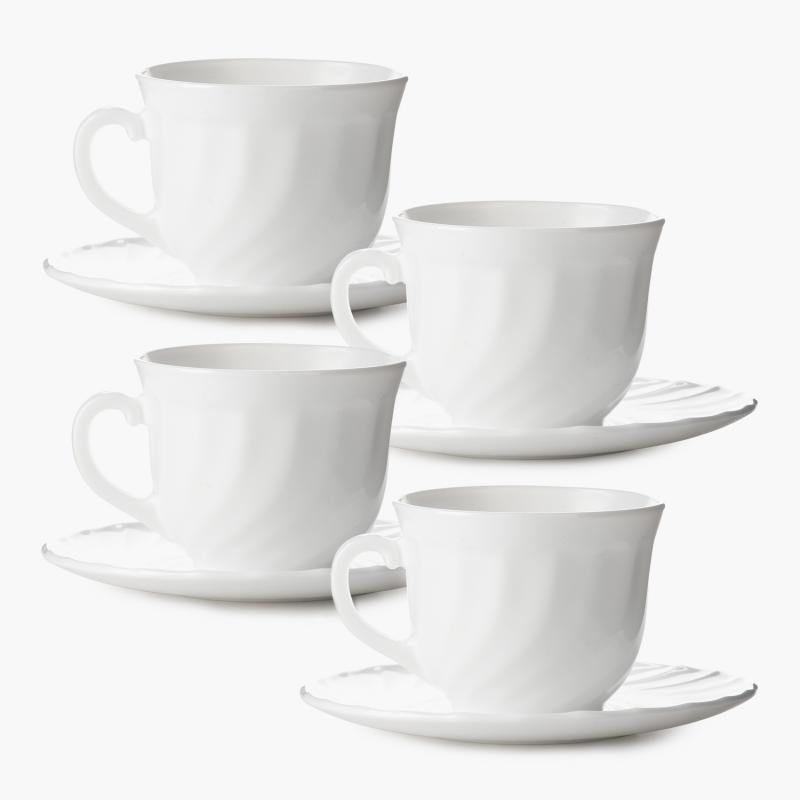 Luminarc Opál teás készlet, 4 személyes, 28 cl, 500185