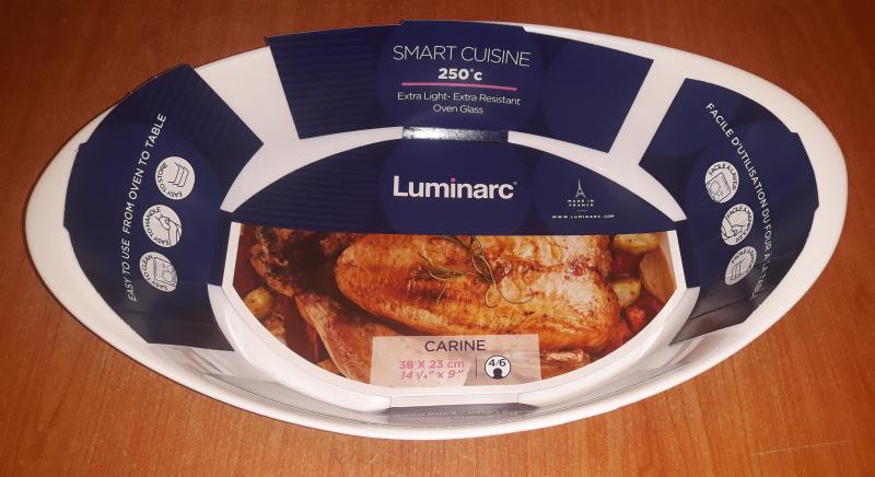 Luminarc Smart Cuisine sütőbe tehető ovál mély tál, 38X23 cm, 501994