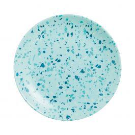 Luminarc Venezia Turquoise (világos türkiz) üveg, desszert tányér, 19 cm, 1 db