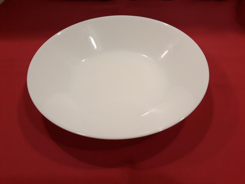 MAIA fehér üveg mélytányér, 20,3 cm,