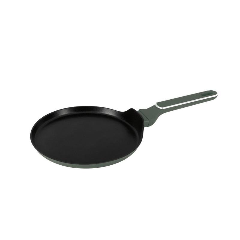 MATTE GREEN bevonatos palacsintasütő 25cm indukciós, BH-8153