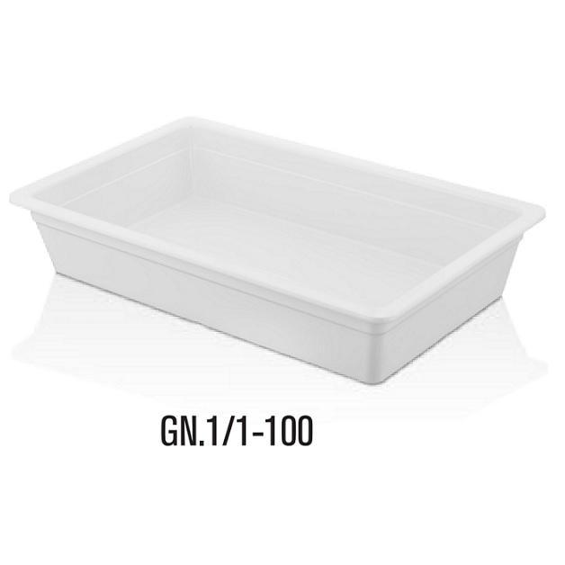 MELAMIN GN 1/2 26,5×32,5x10cm FEHÉR, 11100.cw