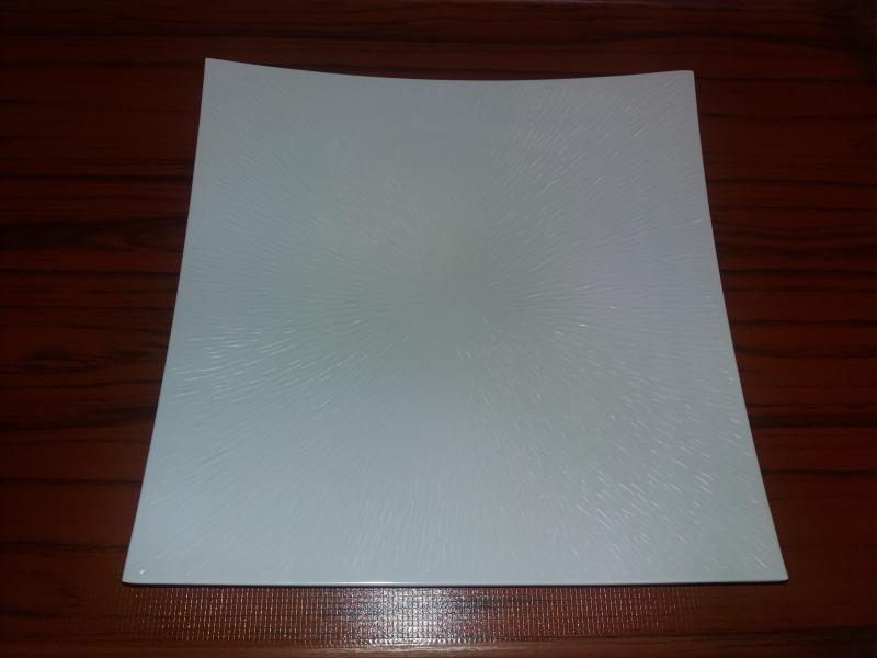 Melamin szögletes tányér, fehér, 31X31 cm, 288008