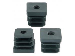 Menetes zártszelvény dugó 20x20 mm, M6-os menettel. fv.: 1 vagy 1,5mm, 100 db
