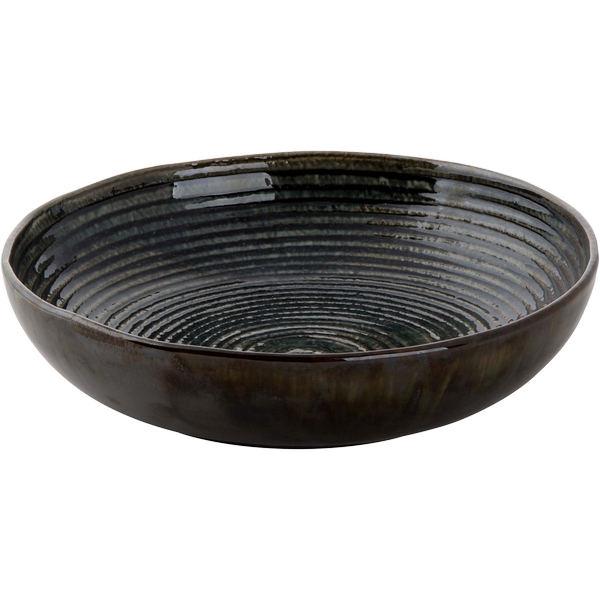 METALLIC STONEWARE tányér mély 22 cm coupe, kék