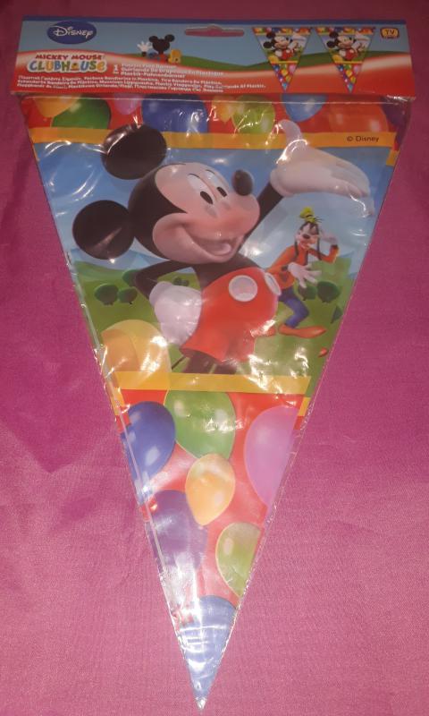 Mickey Mouse születésnapi parti zászló, 3 m