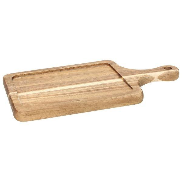 MIGNON LEGNO fa kínáló tálca nyeles szögletes 26x15cm
