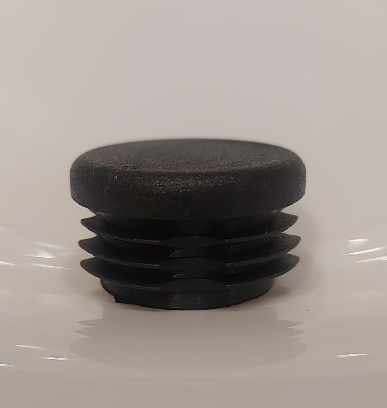 Műanyag csővégdugó 30mm, 1-2 mm falvastagságú csőhöz, fekete fehér vagy szürke, 100db