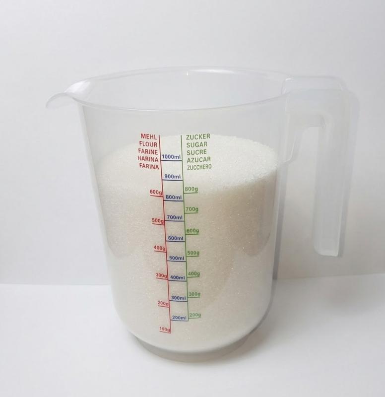 Műanyag mércés kancsó, 1000ml, 1 liter