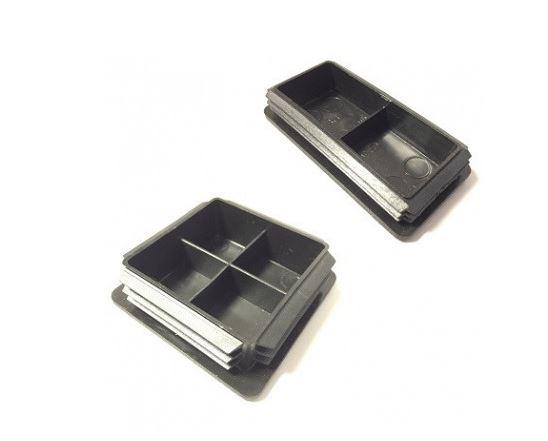 Műanyag zártszelvény dugó 50x20mm, zártszelvény falvastagsága 1-2mm, 100db FEHÉR vagy SZÜRKE, m.