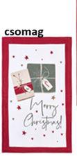 N.S.BLA251902B Pamut konyharuha 40x65cm, Christmas is coming II. csomag