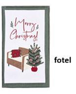 N.S.BLA251902F Pamut konyharuha 40x65cm, Christmas is coming II. fotel