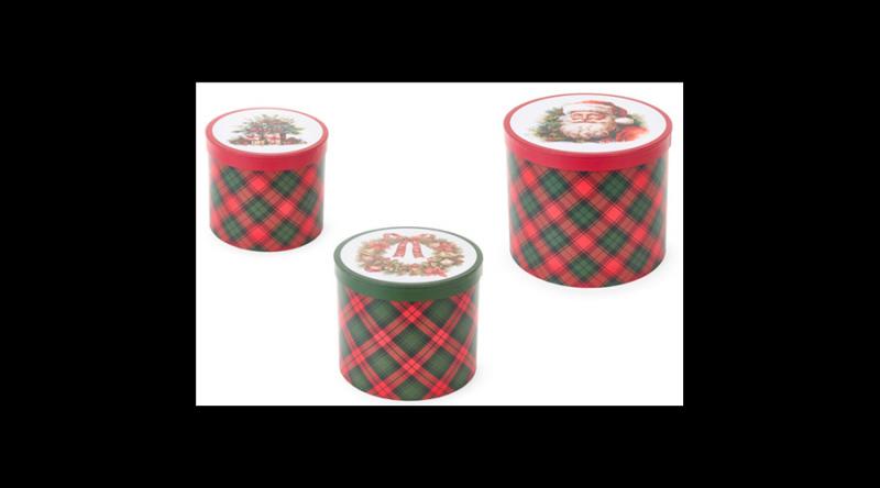 N.S.DOT251901 Kartondobozszett 3 db-os, 26x22/23x19,5/20x17cm, Christmas is coming
