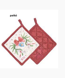N.S.HTH251606B Edényalátét 18x18cm, pamut, Giostra, patkó