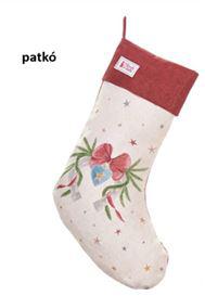 N.S.HTH251616C Textil kandallócsizma 40x20cm, pamut, Giostra, patkó