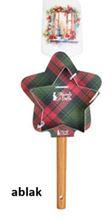 N.S.JHI251901E Ajándékszett:szilikonspatula fanyéllel 32cm és fém sütiformázó 9cm, Christmas is coming, ablak