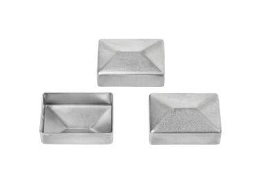 Nyersacél oszlopsapka 40x60 mm oszlopokra. Kiszerelés: 50db