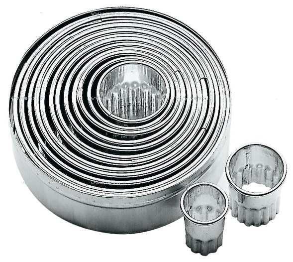 PADERNO Linzerkiszúró formák, hullámos, 14 db, 47317-12