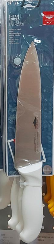 Paderno rm. konyhakés, 20cm, fehér nyél, 18000-W20