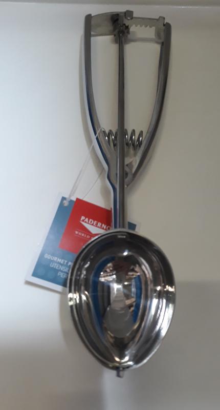 Paderno rozsdamentes rugós fagylaltadagoló kanál, ovális,  41474-00